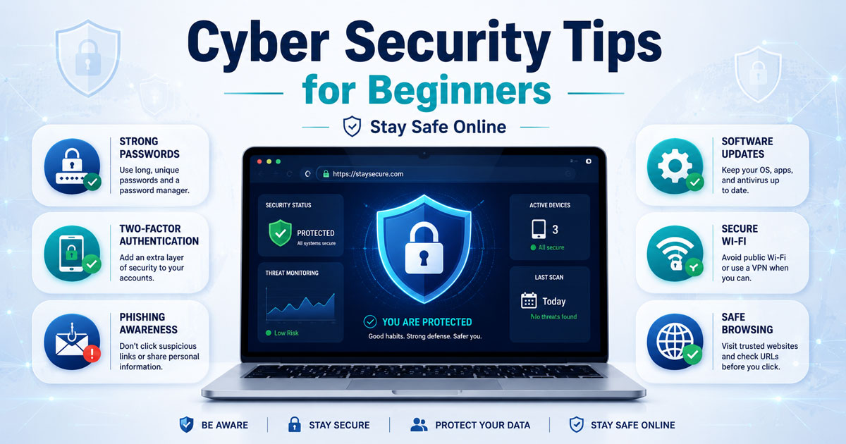 Cyber Security Tips for Beginners - Stay Safe Online - The Project Jugaad