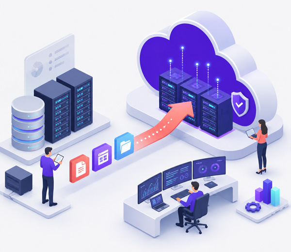 Cloud migration for data center application and Microsoft Exchange migration