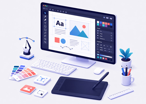 Graphic designing for logo brochure banner flyer and UI design